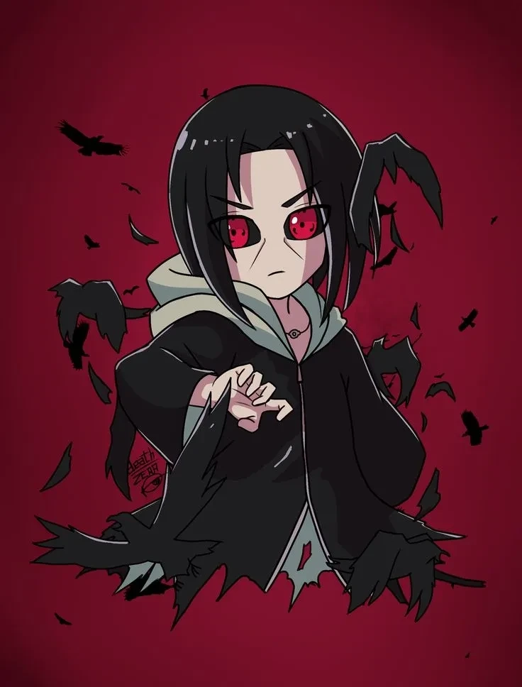 Hình ảnh Uchiha Itachi thể hiện trí tuệ và tài năng vượt trội của nhân vật