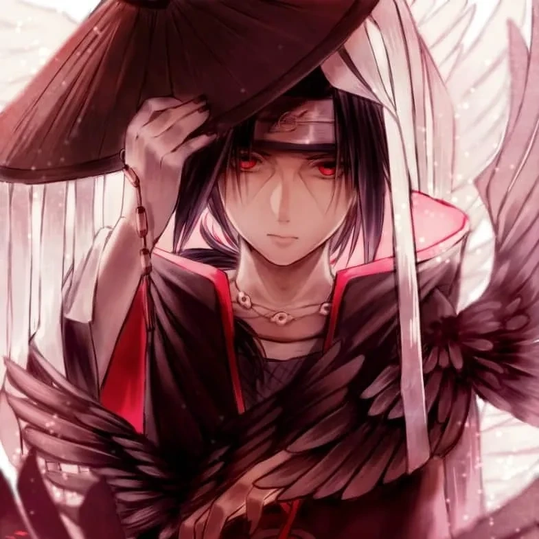 Hình Itachi thể hiện sự cuốn hút và tinh thần mạnh mẽ của nhân vật