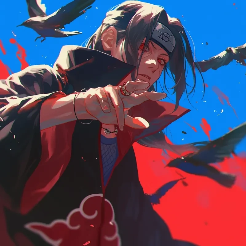 Hình nền động Itachi thể hiện sự sống động và tinh thần chiến đấu mạnh mẽ