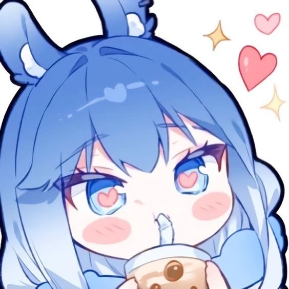 Hình nền màu xanh dương cute phù hợp để trang trí màn hình
