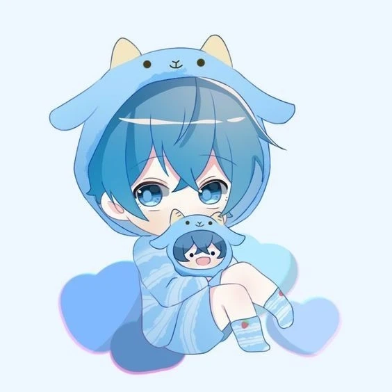 Hình nền xanh dương cute mang lại cảm giác tươi mát và dễ chịu cho mắt