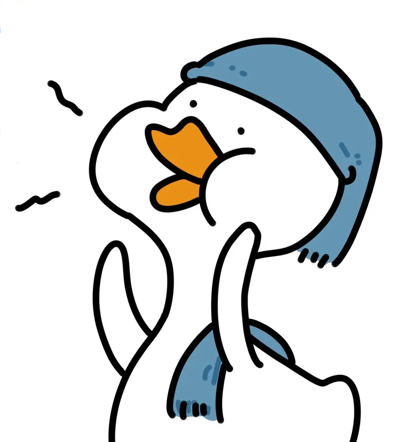 Avatar vịt meme với biểu cảm đáng yêu, giúp bạn thể hiện phong cách vui nhộn.