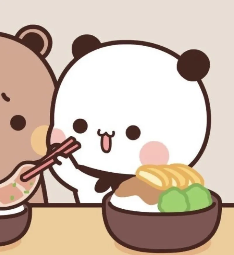 Avatar đôi mẹ và con meme thể hiện tình yêu thương ngọt ngào.