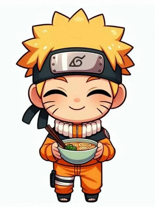 Hình anime Naruto cute tạo nên sự kết hợp giữa ngọt ngào và mạnh mẽ
