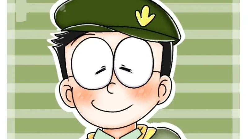 Hình Nobita cute thể hiện sự ngây thơ và tính cách đáng yêu của nhân vật