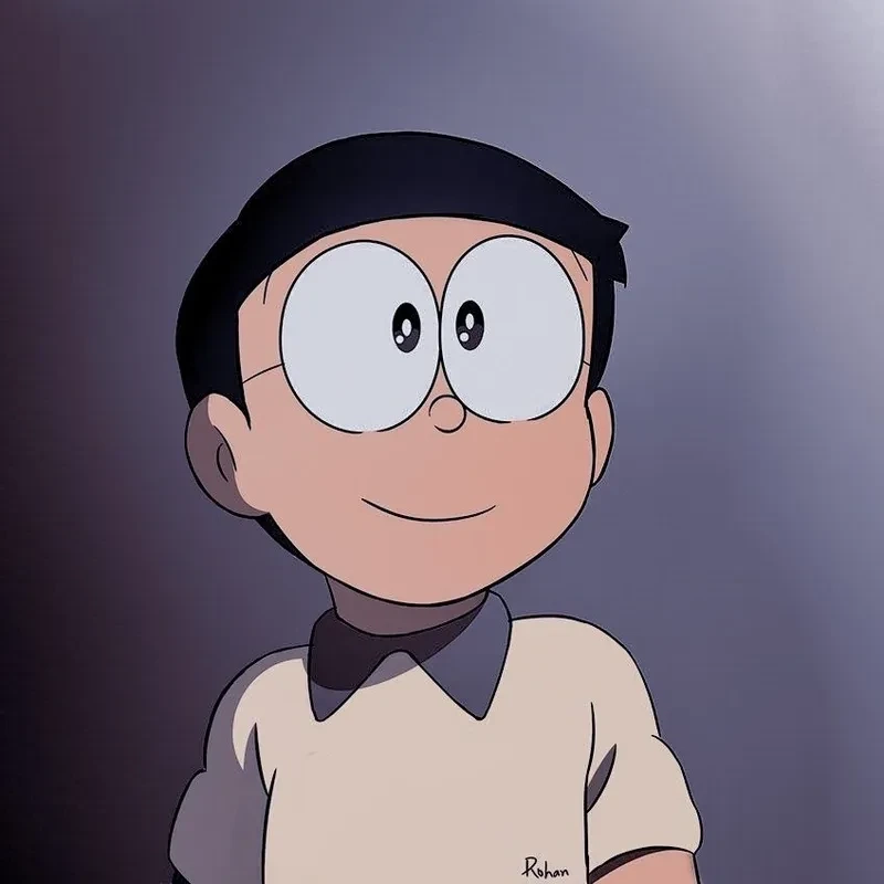 Hình Nobita và Shizuka cute gợi lên tình bạn trong sáng và dễ thương