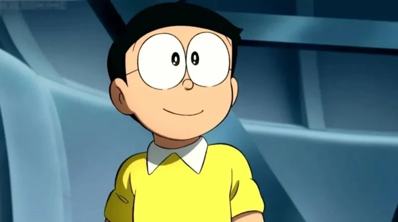 Hình ảnh Nobita cute tái hiện vẻ dễ thương và sự ngây thơ hồn nhiên
