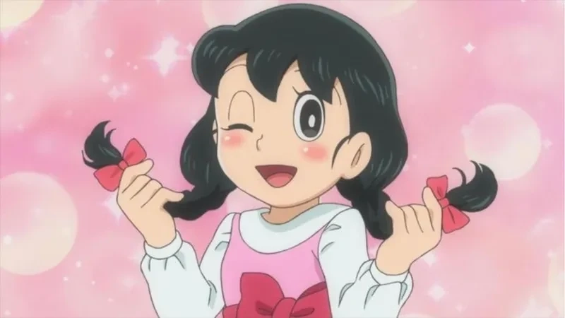 Hình Nobita Xuka mang đến hình ảnh ngọt ngào và dễ thương của đôi bạn