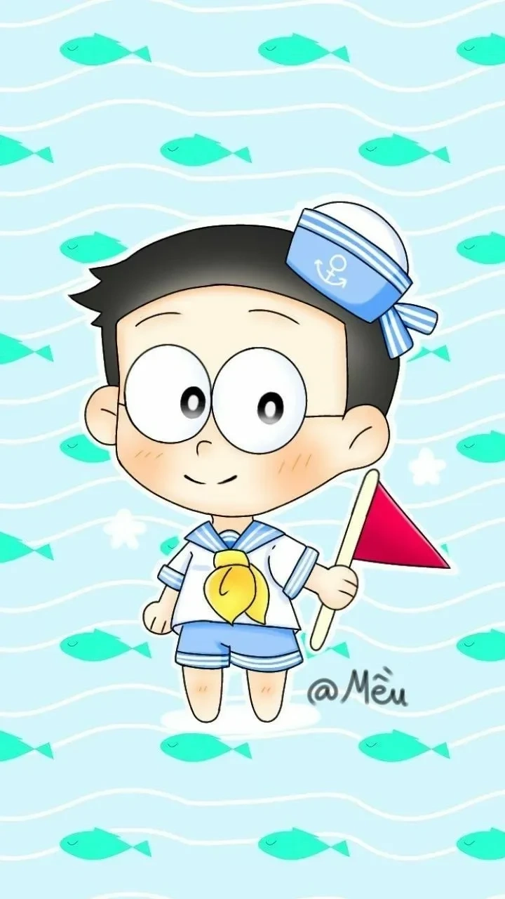 Hình ảnh đẹp Nobita mang lại cảm giác vui tươi và trong sáng đầy ý nghĩa