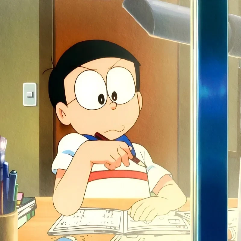 Hình ảnh của Nobita ngầu gợi lên sự tự tin và tinh thần vượt qua thử thách