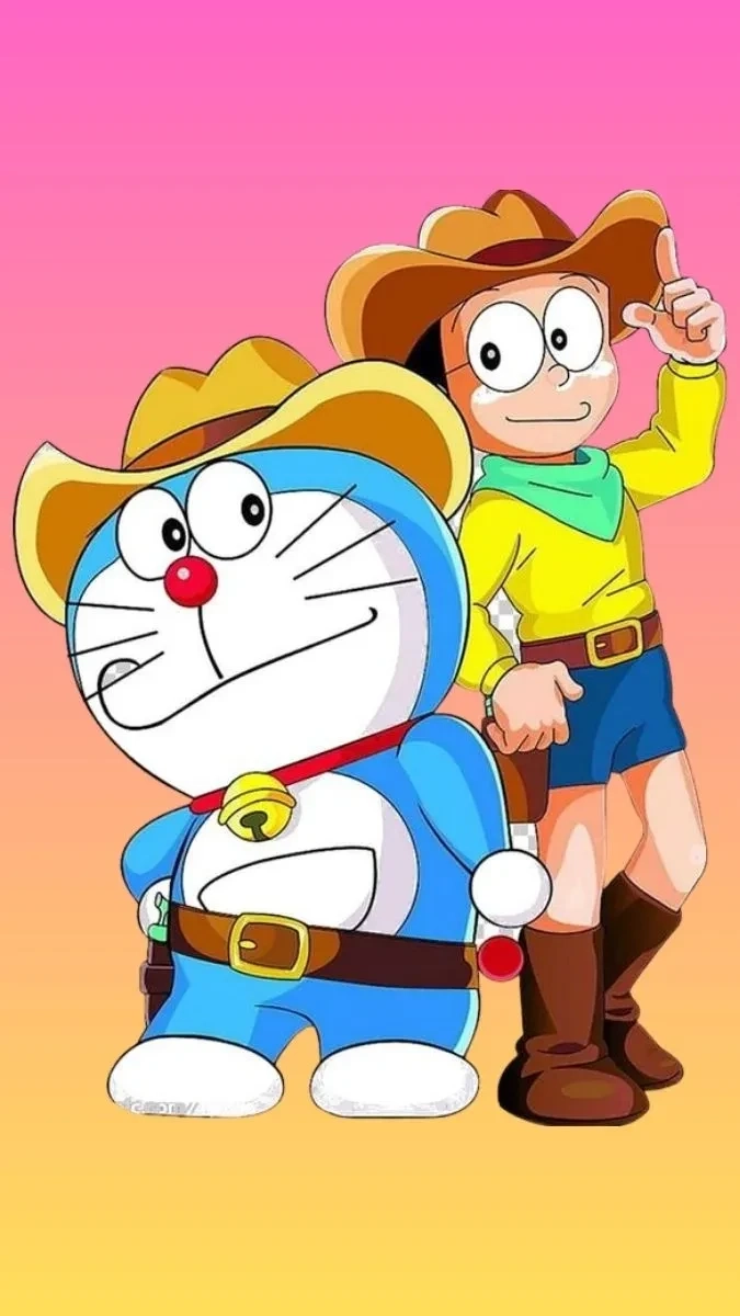 Ảnh Doraemon và Nobita gợi lên những khoảnh khắc đáng nhớ và vui tươi
