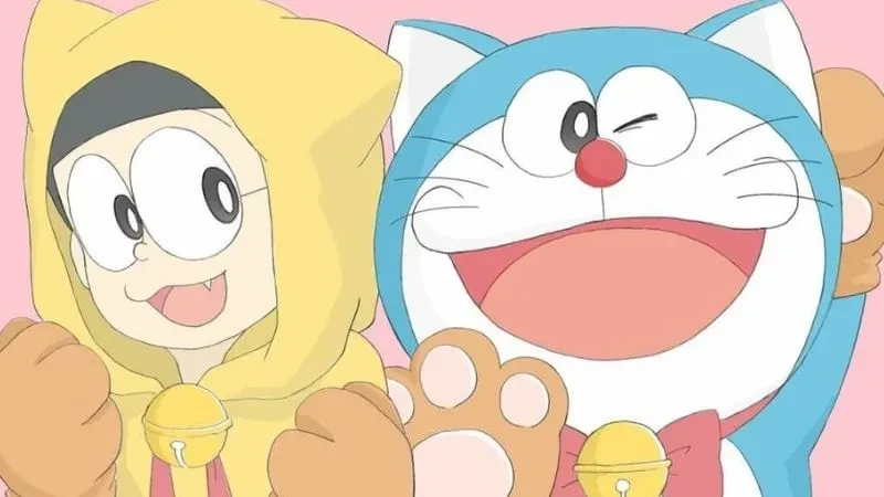 Hình Doraemon và Nobita cute tạo nên sự ngọt ngào và tinh thần hồn nhiên