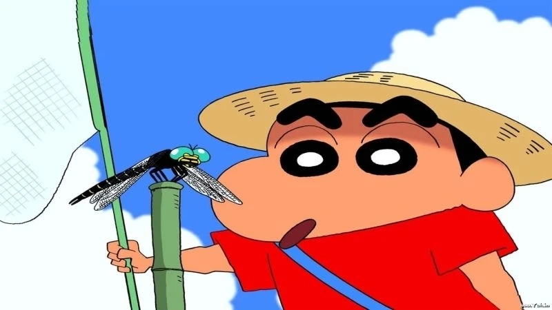 Hình nền điện thoại Shin cậu bé bút chì mang phong cách đáng yêu