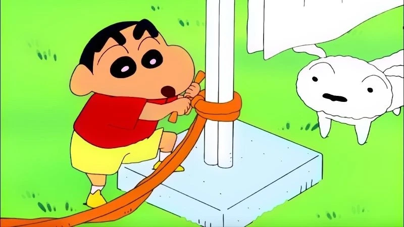 Shin cậu bé bút chì đọc truyện với những tình huống vui nhộn đặc sắc