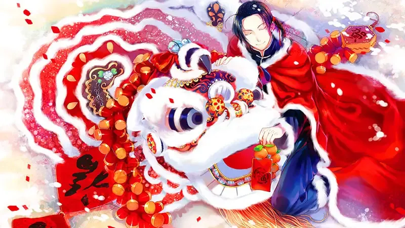 Trang cá nhân rực rỡ hơn với avatar Tết anime siêu dễ thương