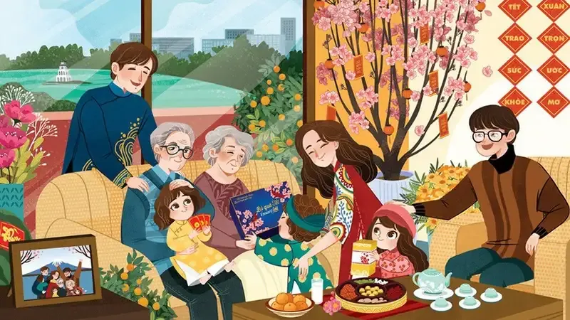 Gắn kết yêu thương ngày Tết với avatar Tết sum vầy ý nghĩa