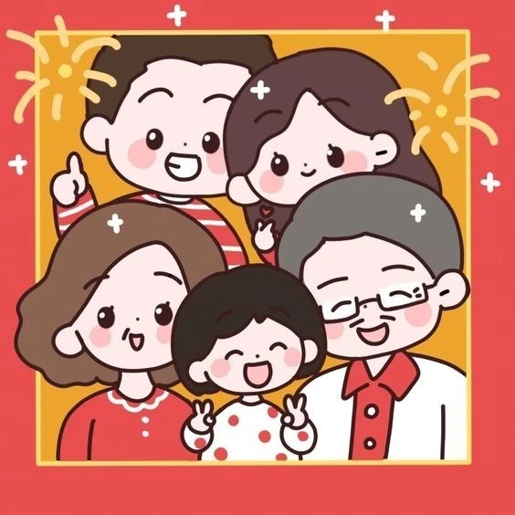 Ảnh anime tết chibi đáng yêu cho không gian ngày lễ thêm vui
