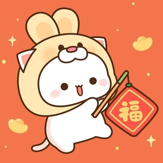 Avatar tết ất tỵ thể hiện phong cách tươi vui chào đón năm mới
