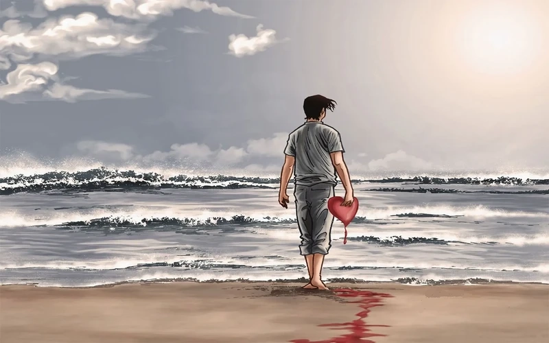 Hình nền cô đơn anime diễn tả nỗi cô đơn qua từng nét vẽ tinh tế