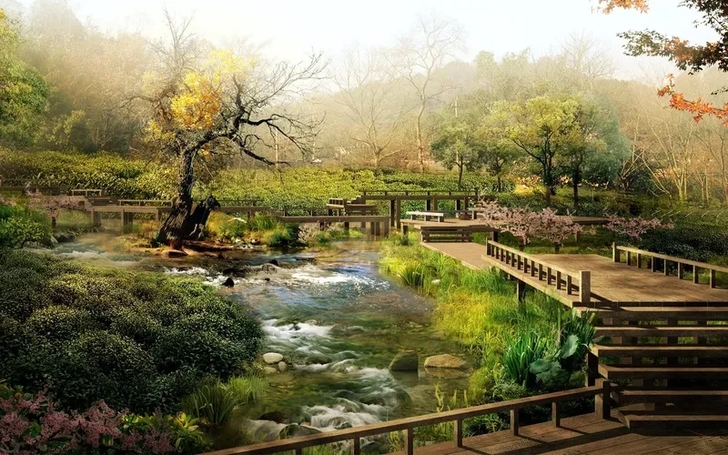 Hình nền đẹp 3D thiên nhiên thể hiện sự kỳ diệu và sống động của cảnh vật