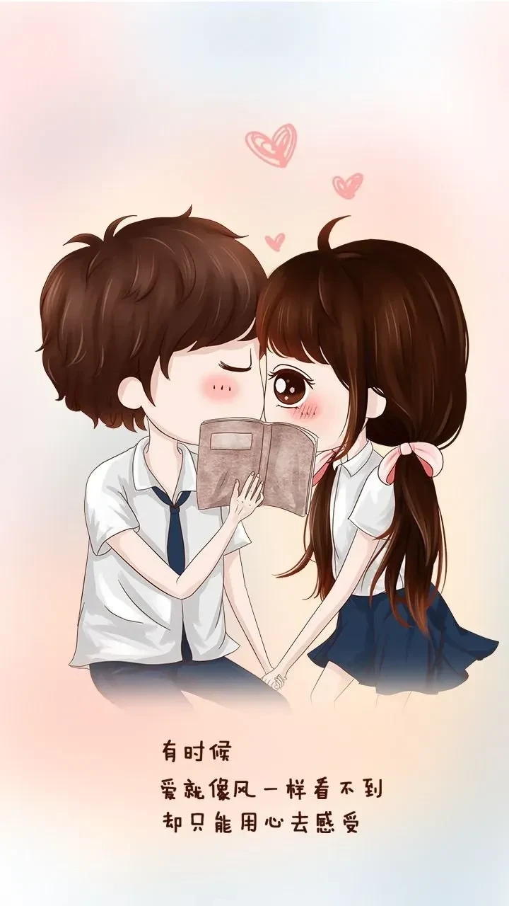 Hình nền cặp đôi lãng mạn tạo không gian ngọt ngào và ý nghĩa