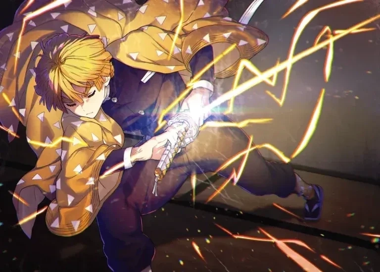 Zenitsu ngầu 4K tái hiện hình ảnh sắc nét và sống động từ anime