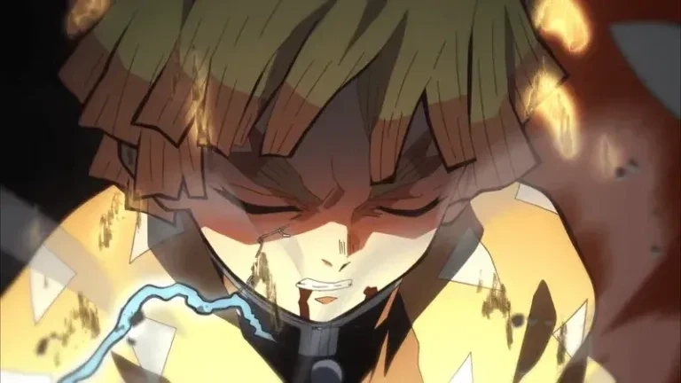 Ảnh anime Zenitsu ngầu truyền tải khí chất đặc biệt của nhân vật