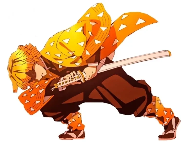 Ảnh Kimetsu Yaiba Zenitsu ngầu với từng chi tiết được khắc họa rõ nét