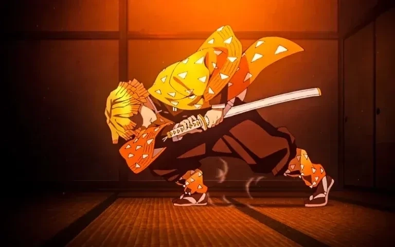 Mô hình Zenitsu chibi tái hiện nhân vật với thiết kế cực kỳ dễ thương