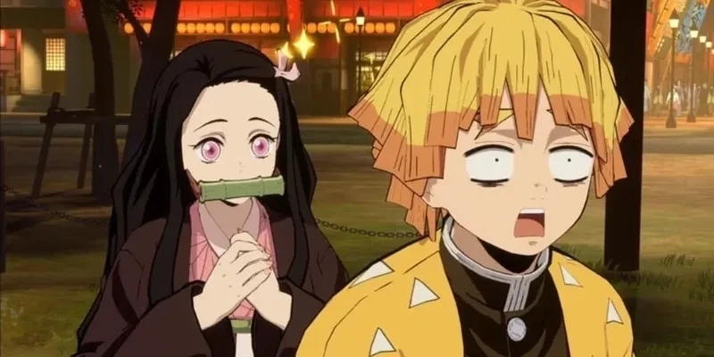 Ảnh đôi Zenitsu và Nezuko làm nổi bật tình bạn và sự gắn bó đặc biệt