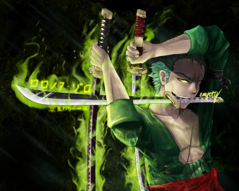 Hình nền zoro ngầu thể hiện phong cách mạnh mẽ và ấn tượng