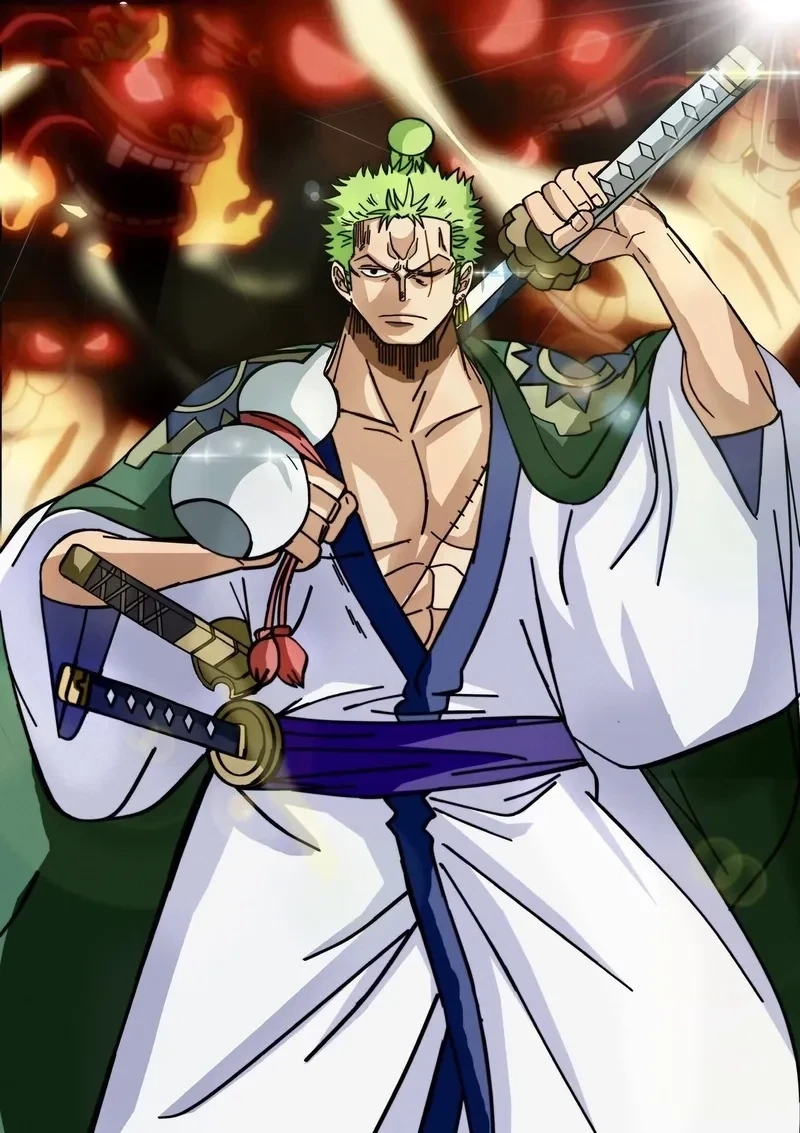 Hình nền điện thoại zoro 4k sắc nét, mạnh mẽ và đầy cuốn hút