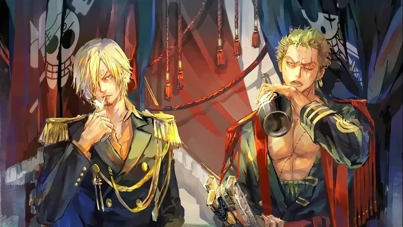 Hình nền anime zoro cực kỳ sắc nét và phong cách mạnh mẽ
