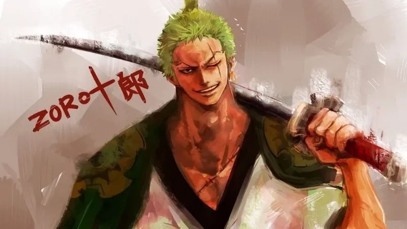 Hình nền của zoro dễ thương và mạnh mẽ, thích hợp cho mọi thiết bị