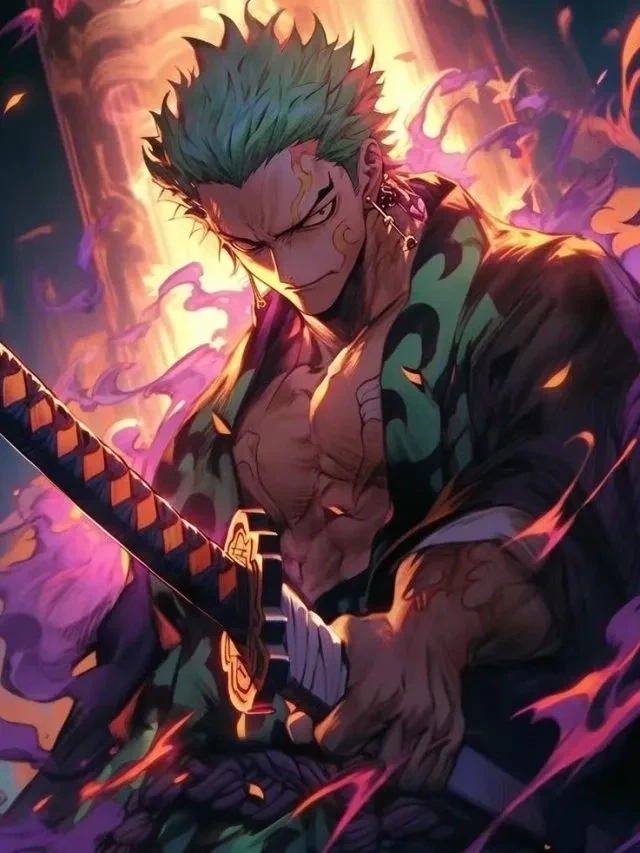 Hình nền zoro chibi dễ thương, tạo điểm nhấn đáng yêu cho điện thoại