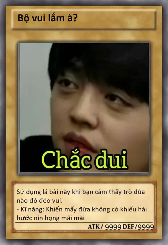 Bộ bài uno meme với thiết kế hài hước, tạo không khí sôi động