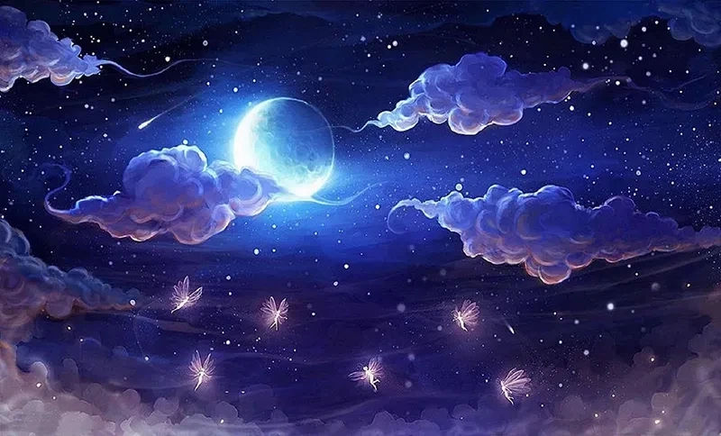 Ảnh nền bầu trời đêm đẹp làm nổi bật sự hùng vĩ và yên bình