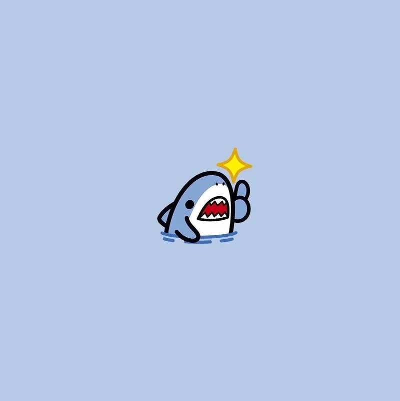 Meme cá mập qq dễ thương và hài hước, hình ảnh cực kỳ đáng yêu.