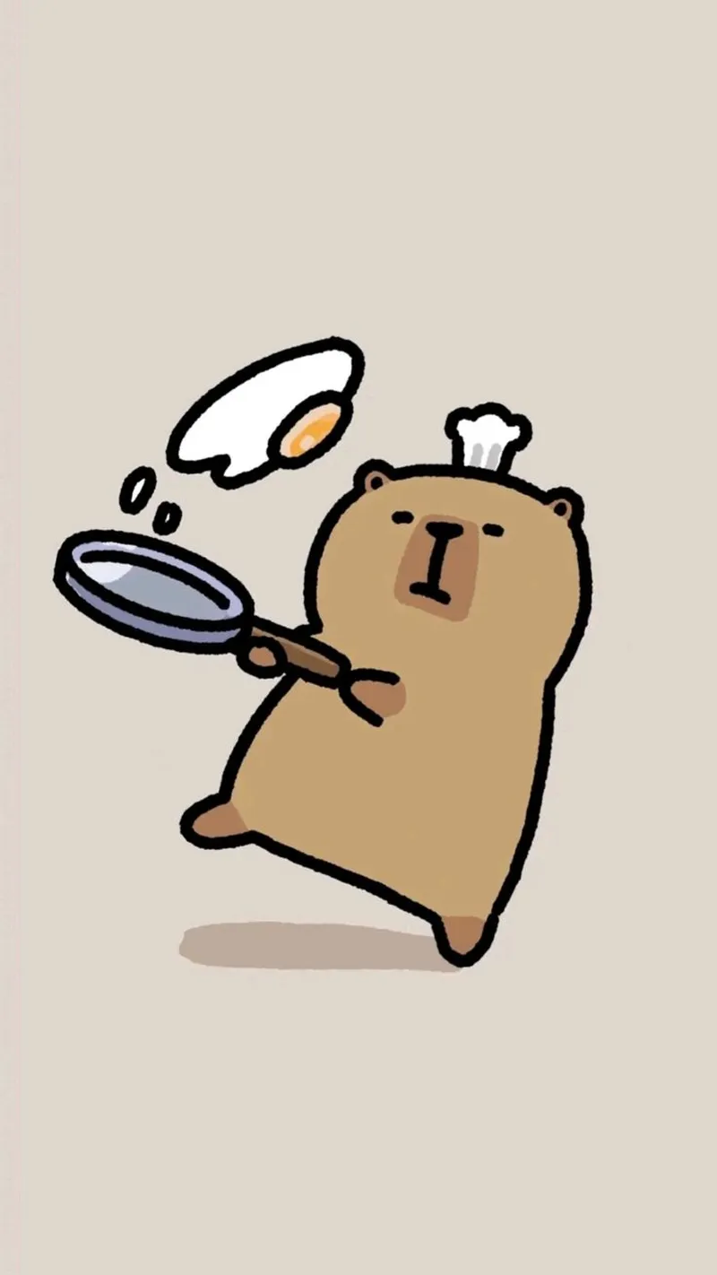 Capybara meme hoạt hình với những biểu cảm ngộ nghĩnh, đáng yêu.