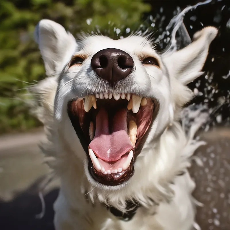Chú chó trong tình huống chờ đợi tạo nên những pha hài hước.