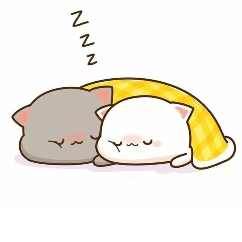 Meme chúc ngủ ngon mèo với vẻ ngoài dễ thương, giúp bạn gửi gắm lời chúc ấm áp.