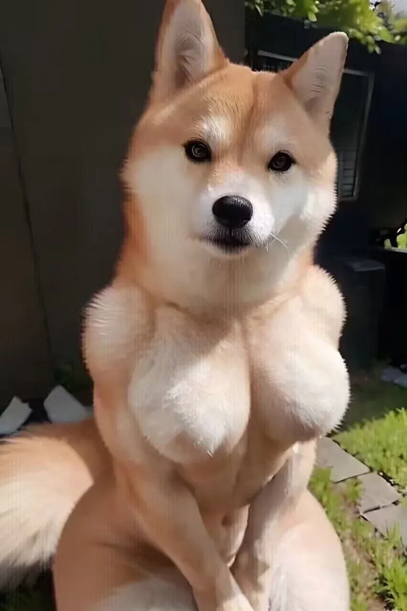 Dog meme cute luôn mang đến những khoảnh khắc ngọt ngào, dễ thương.