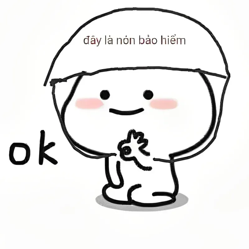 Meme thỏ hồng cháy quần, dễ thương nhưng không kém phần hài hước.