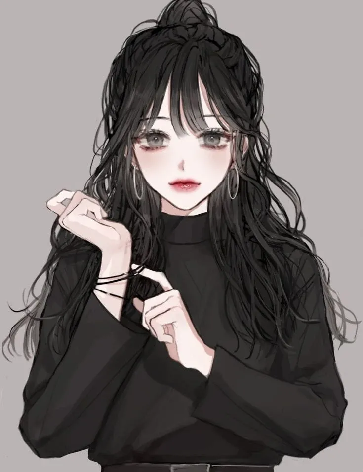 Hình con gái đẹp dễ thương anime làm nổi bật vẻ duyên dáng tự nhiên