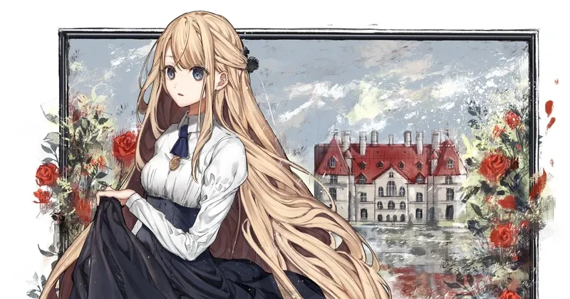 Hình cô gái anime dễ thương thể hiện nét dễ mến và hài hòa