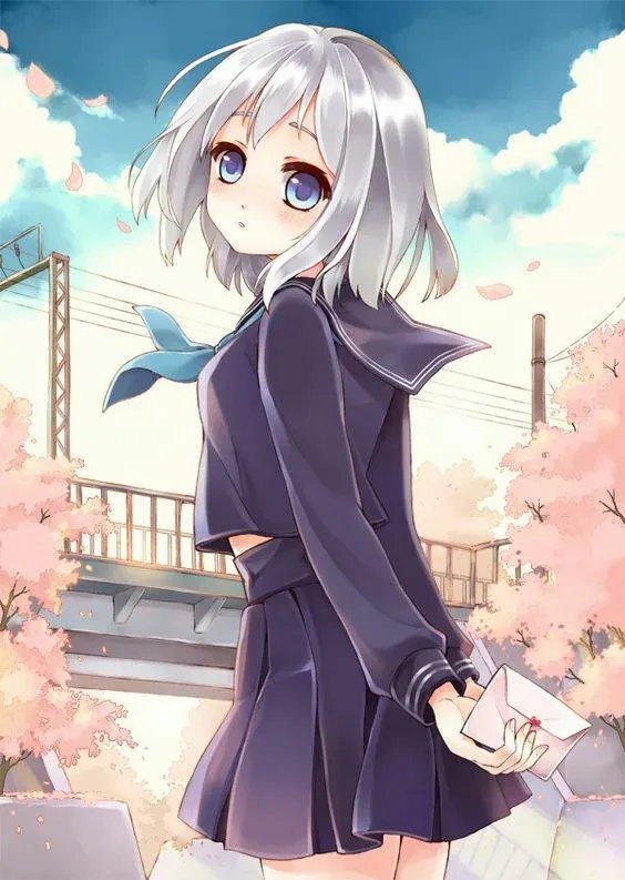 Ảnh anime gái dễ thương cute làm nổi bật vẻ đáng yêu độc đáo