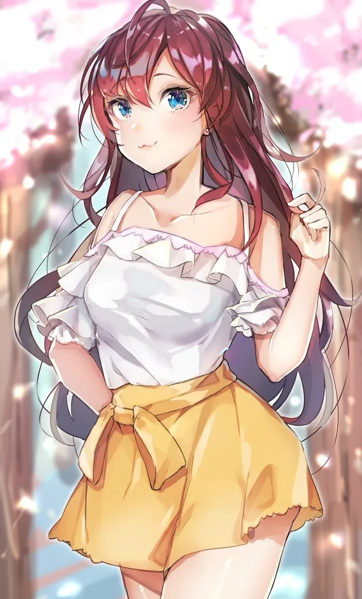 Ảnh gái anime với thần thái tự nhiên và vẻ đẹp hài hòa