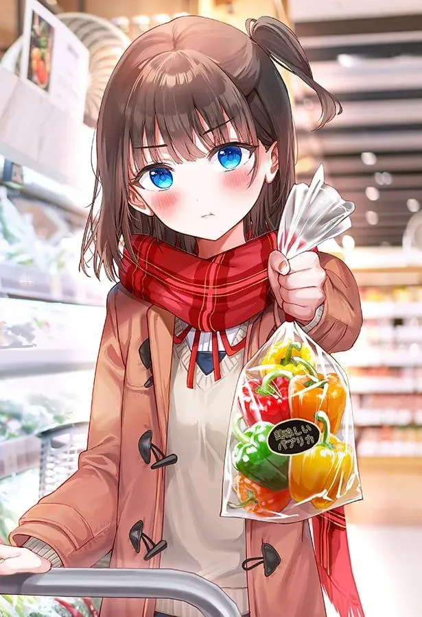 Anime gái buồn với ánh nhìn sâu lắng và cảm xúc dịu dàng