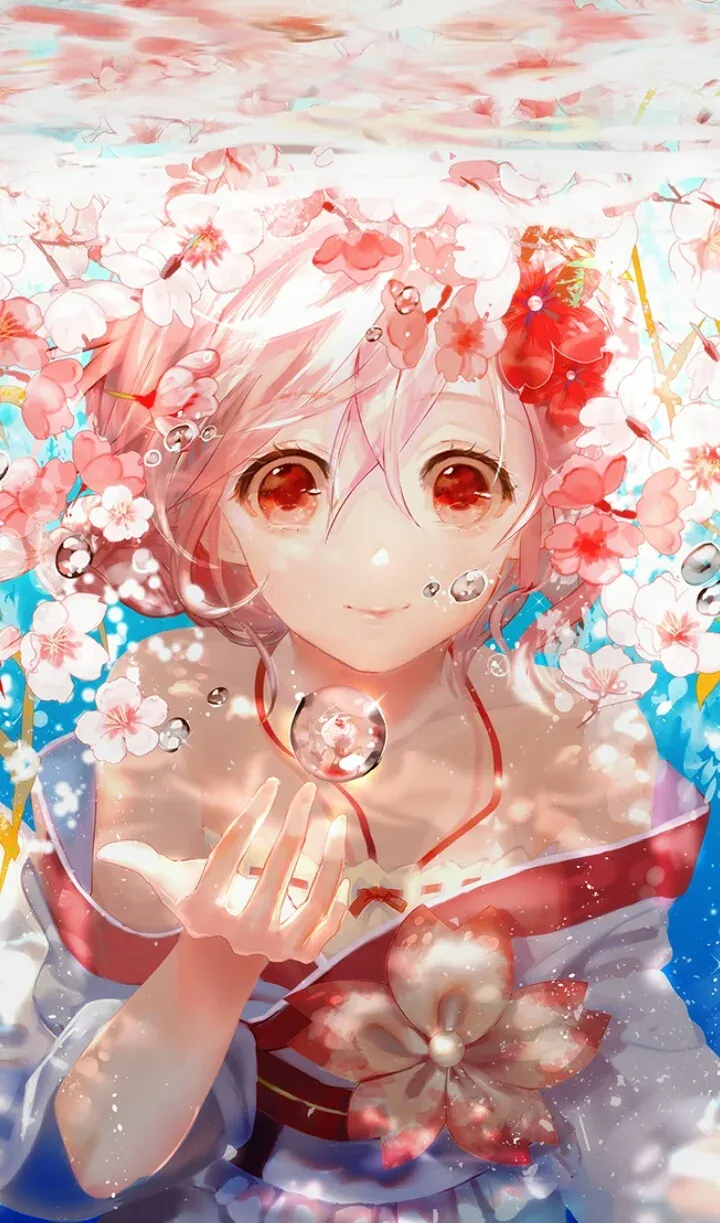 Hình anime con gái buồn tạo nên không khí trầm lắng và sâu sắc