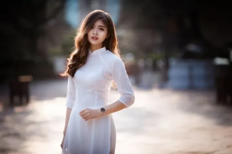 gái xinh áo dài sexy